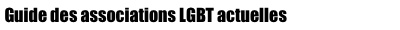 Guide des associations LGBT lorraines actuelles